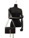 Saint Laurent- Classic Kate Satchel Chain Shoulder Bag Black