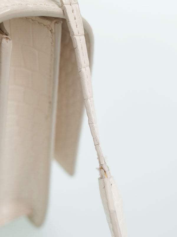 Saint Laurent- Paris Sunset Medium Shoulder Bag White