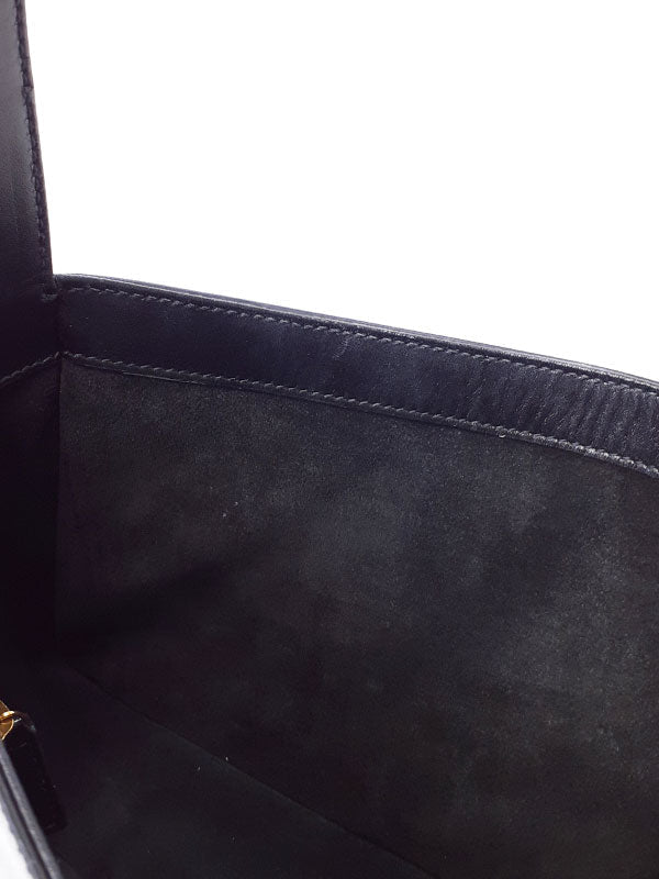 Saint Laurent- Paris Hobo Bag Semi-Shoulder Bag Black