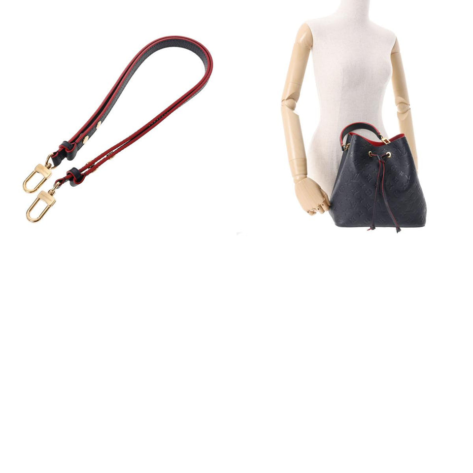 Louis Vuitton Monogram Emplant Neonoe Marine Rouge Implant 2way Bag