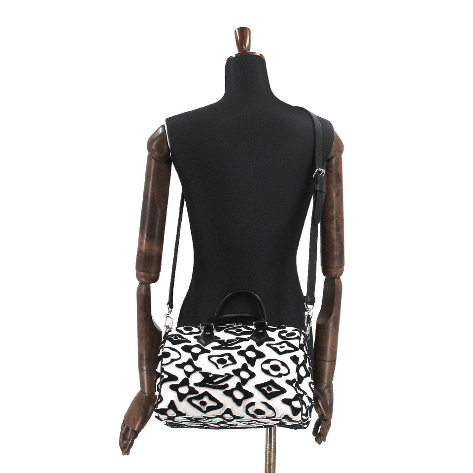 Louis Vuitton Fischer Collaboration Speedy Bandouliere 25 2 Way Hand Shoulder Bag