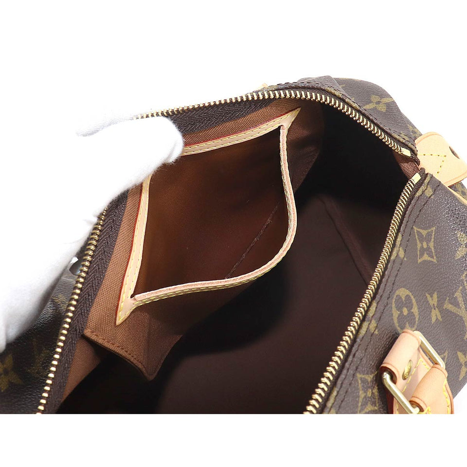 Louis Vuitton Monogram Speedy 30 hand bag brown gold hardware Speedy 30