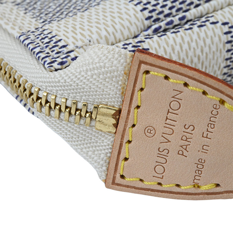 Louis Vuitton Mini Pochette Accessoire Damier Azur White