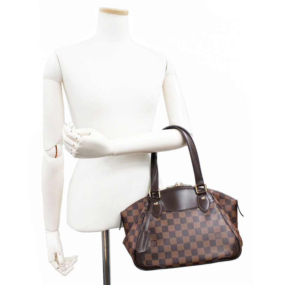 Louis Vuitton Verona PM Handbag Damier Leather Brown