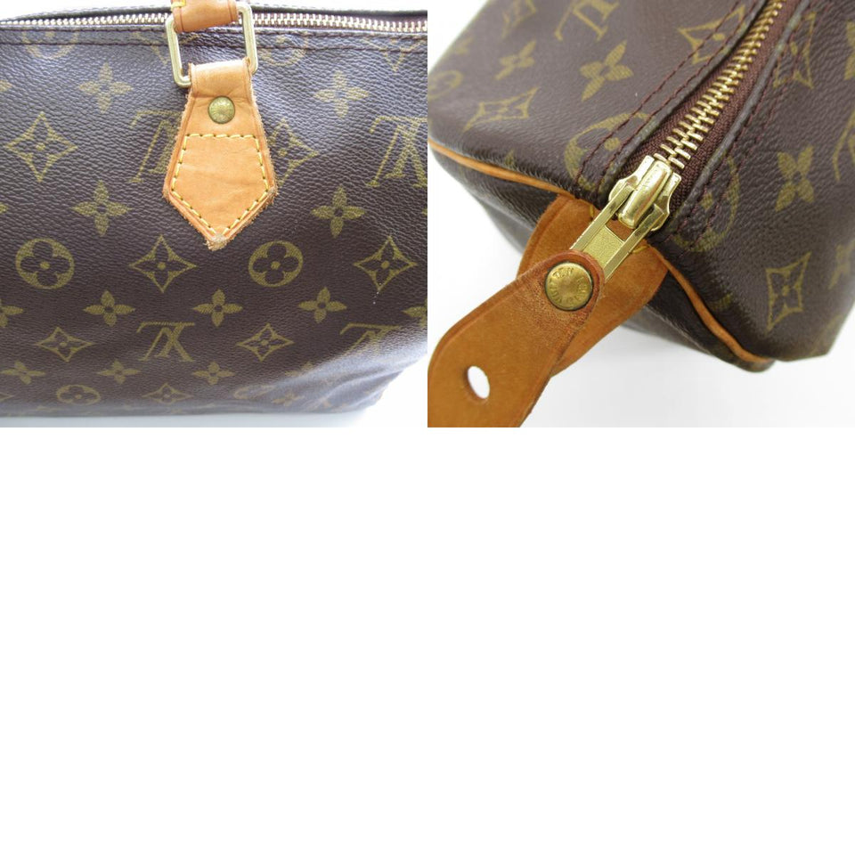 Louis Vuitton Speedy 35 Handbag PVC Coated Canvas Monogram