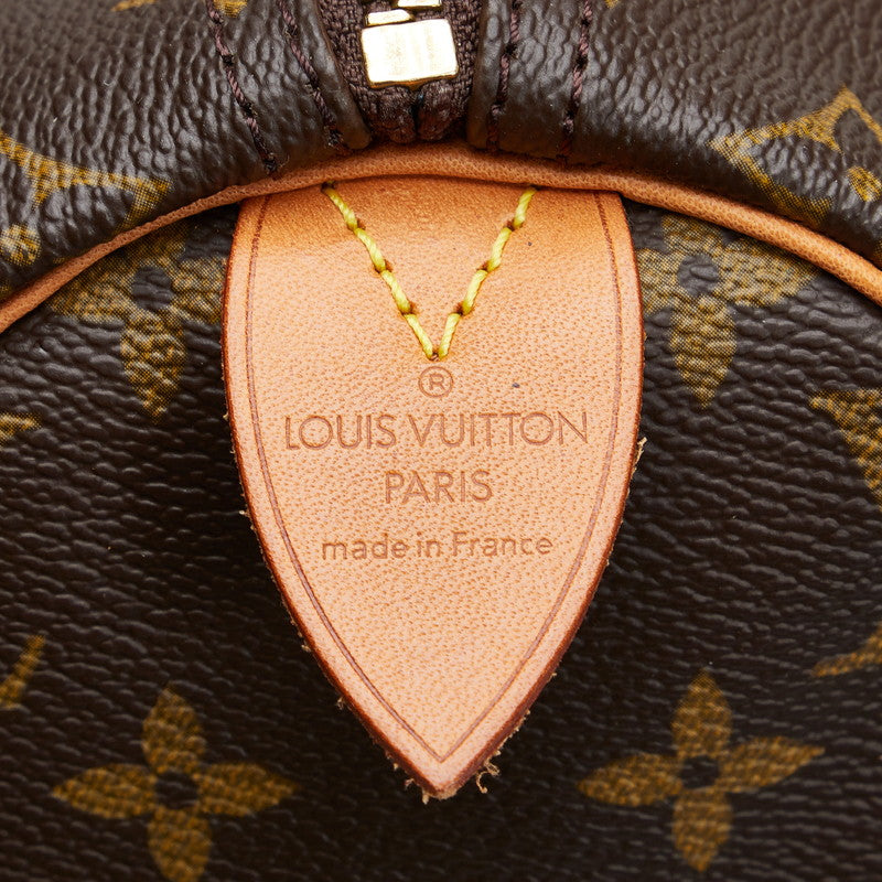Louis Vuitton Monogram Speedy 40 Shoulder Bag Brown