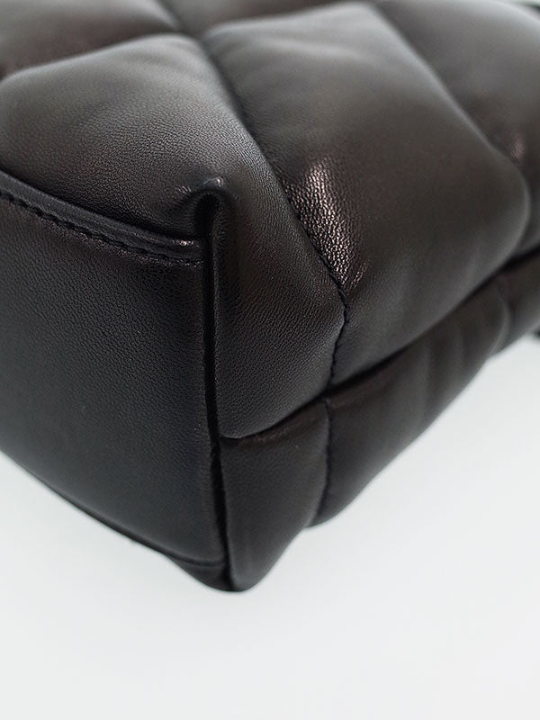 Saint Laurent- Paris Lulu Puffer Bag Shoulder Bag Black