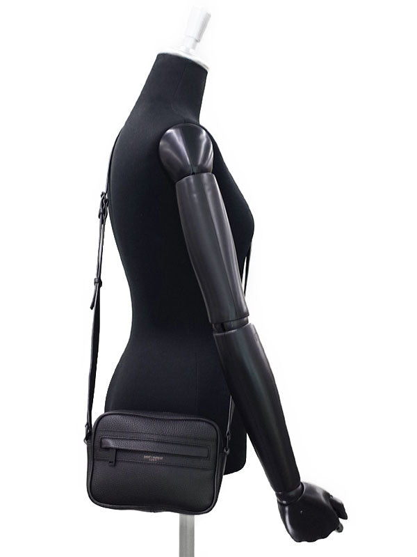 Saint Laurent- Camp Small Camera Bag Shoulder Bag Black
