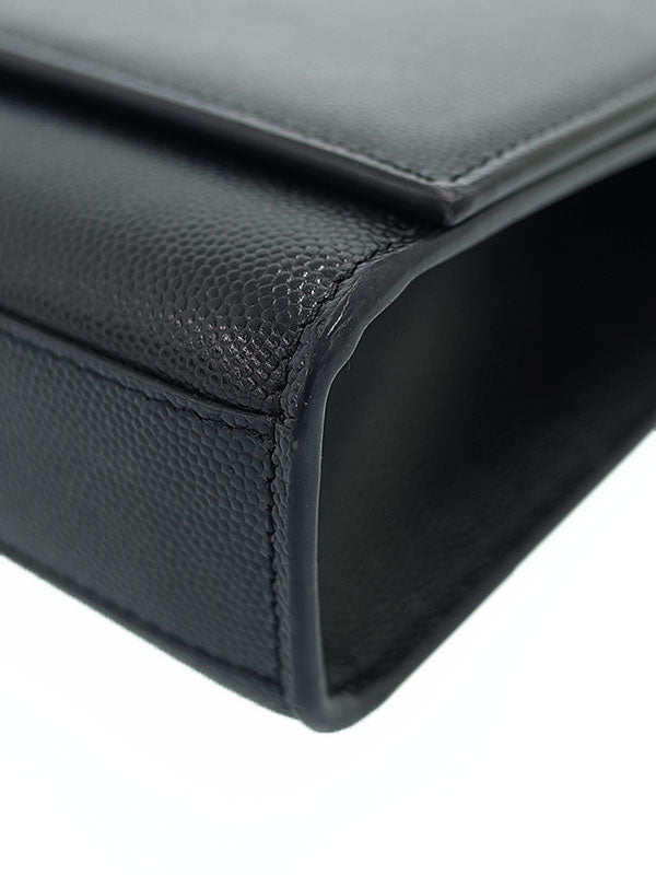 Saint Laurent- Paris Classic Kate Monogram Satchel Shoulder Bag Black