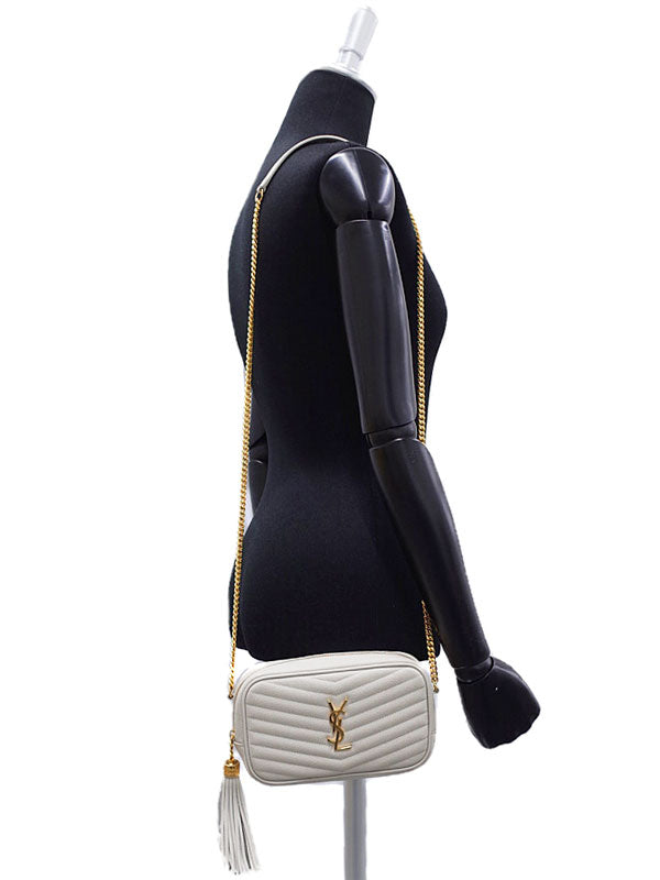 Saint Laurent- Paris Lou Mini Bag Shoulder Bag Ivory Black