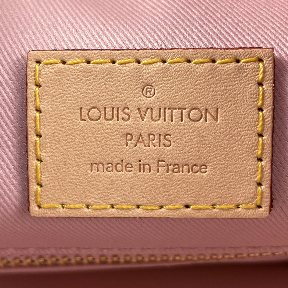 Louis Vuitton Graceful PM Shoulder Bag Damier Azur White