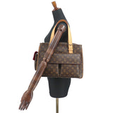 Louis Vuitton Multipli Cite Monogram Canvas Shoulder Bag Brown