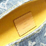 Louis Vuitton Mini Pleaty Monogram Denim Shoulder Bag Blue