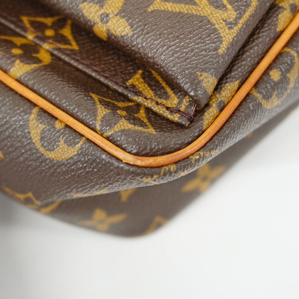 Louis Vuitton Monogram Viva Cite PM Shoulder Bag Brown