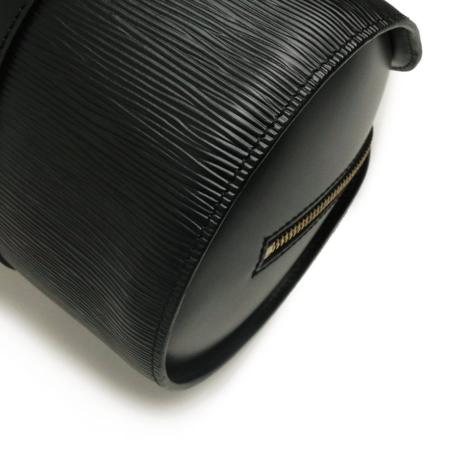 Louis Vuitton Epi Soufflot Handbag Noir Black