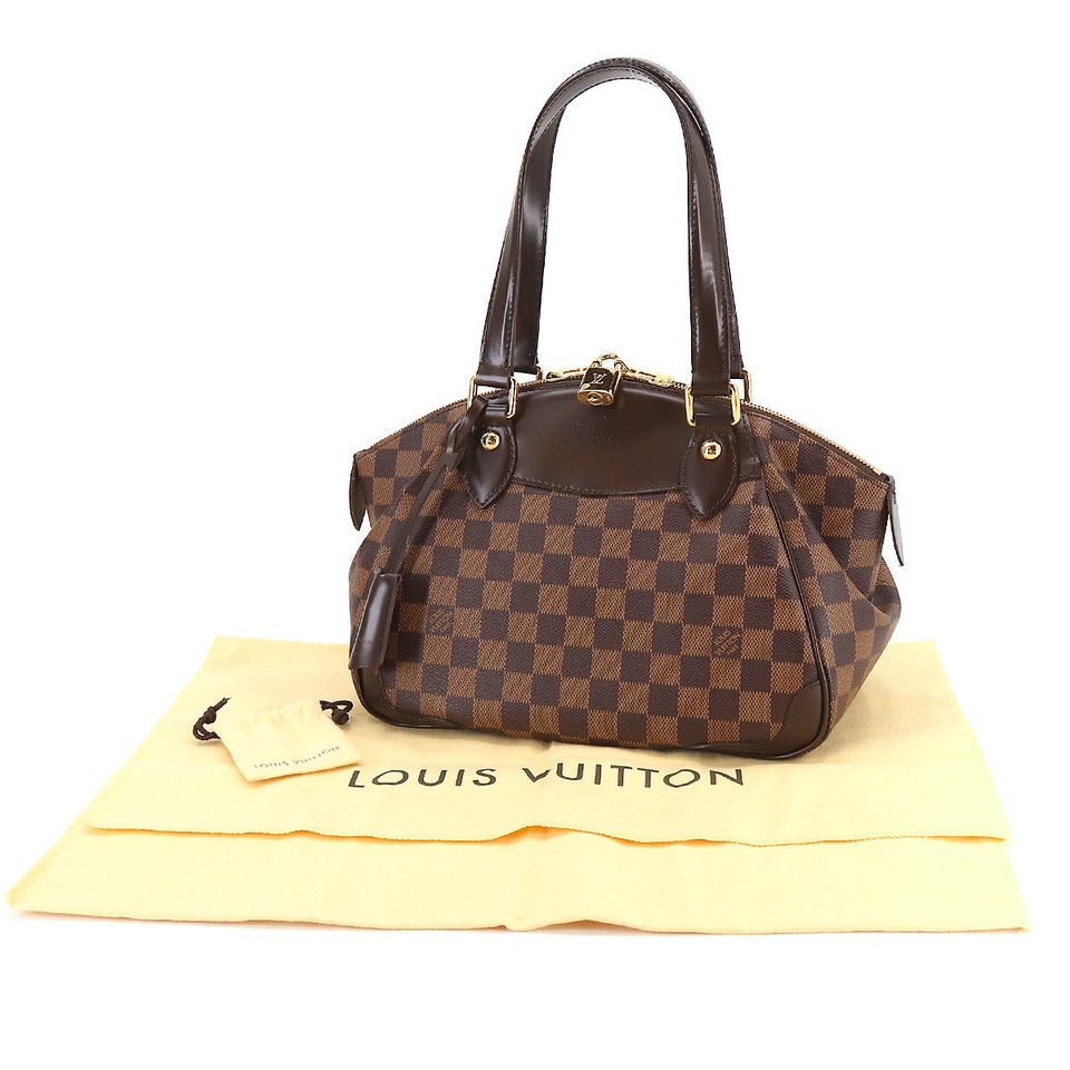 Louis Vuitton Damier Verona PM Hand Bag Ebene Brown