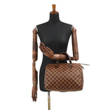 Louis Vuitton Damier Speedy 30 Hand Bag Ebene Brown Gold Hardware