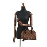 Louis Vuitton Damier Duomo Hand Bag Ebene Gold Metal Fittings