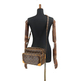 Louis Vuitton Monogram Nile Shoulder Bag Brown Gold Hardware