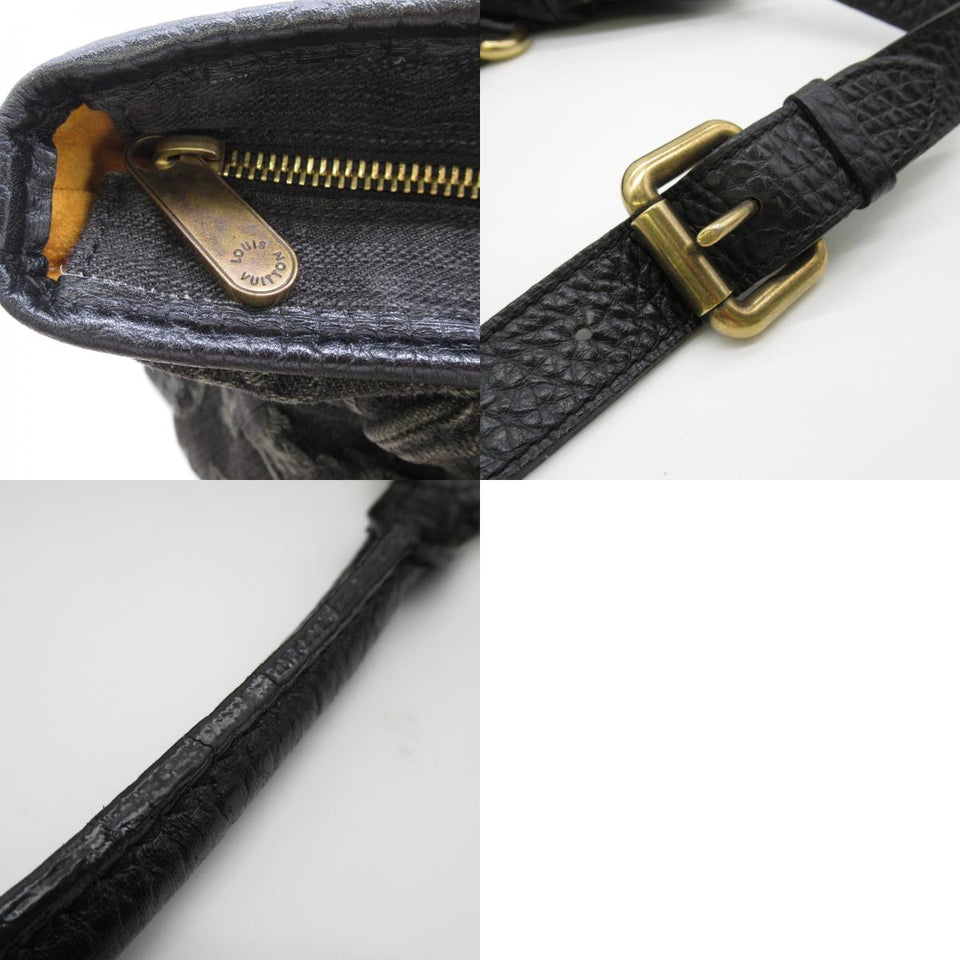 Louis Vuitton Neo Cabby GM Shoulder Bag Denim Monogram Black