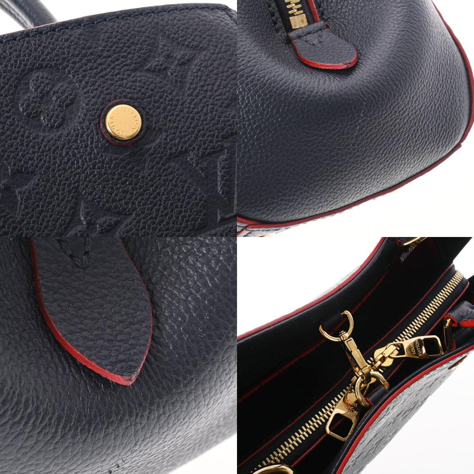 Louis Vuitton Monogram Empreinte Montaigne BB Marine Rouge
