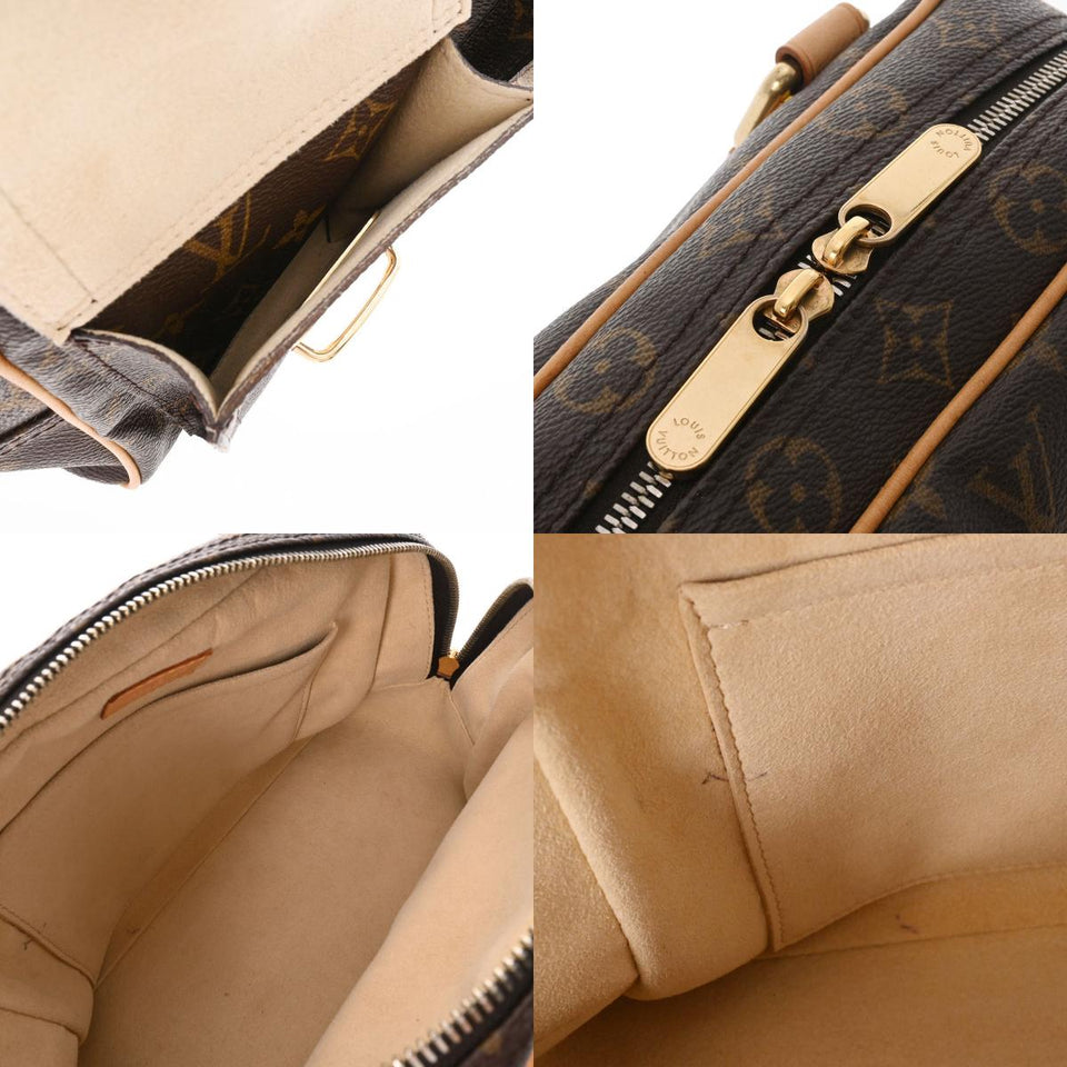 Louis Vuitton Monogram Manhattan PM Brown Canvas Handbag