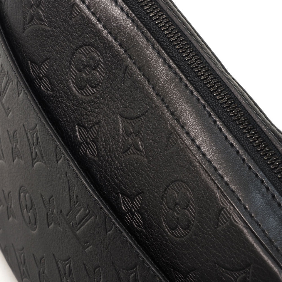 Louis Vuitton Duo Messenger Monogram Shadow Noir Crossbody Bag Shoulder Bag
