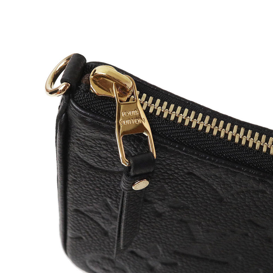 Louis Vuitton Easy Pouch Chain Shoulder Bag Monogram Implant Noir