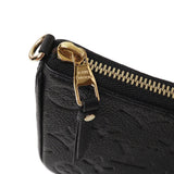 Louis Vuitton Easy Pouch Chain Shoulder Bag Monogram Implant Noir