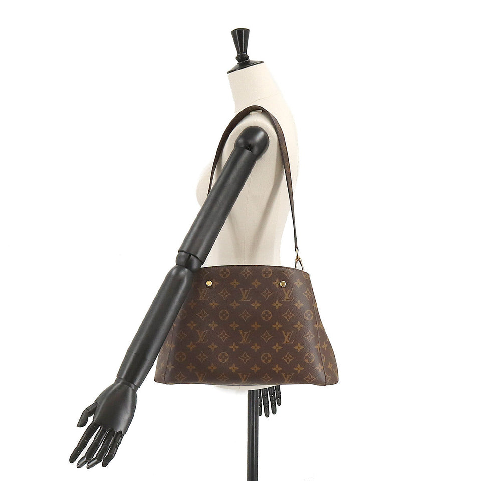 Louis Vuitton Monogram Montaigne MM 2 Way Hand Shoulder Bag