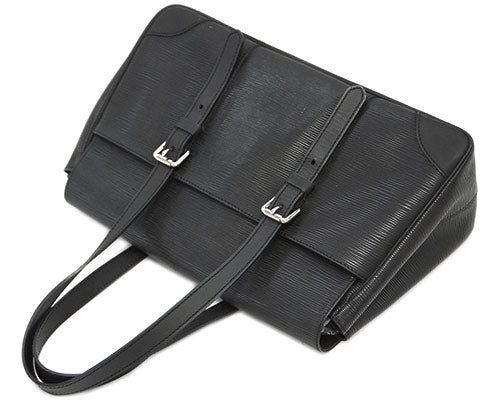 Louis Vuitton Epi Lv Shoulder Bag Segur MM Noir Black
