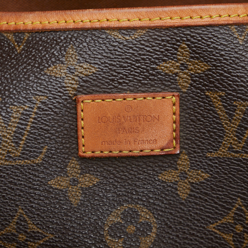 Louis Vuitton Monogram Saumur 35 Crossbody Shoulder Bag Brown