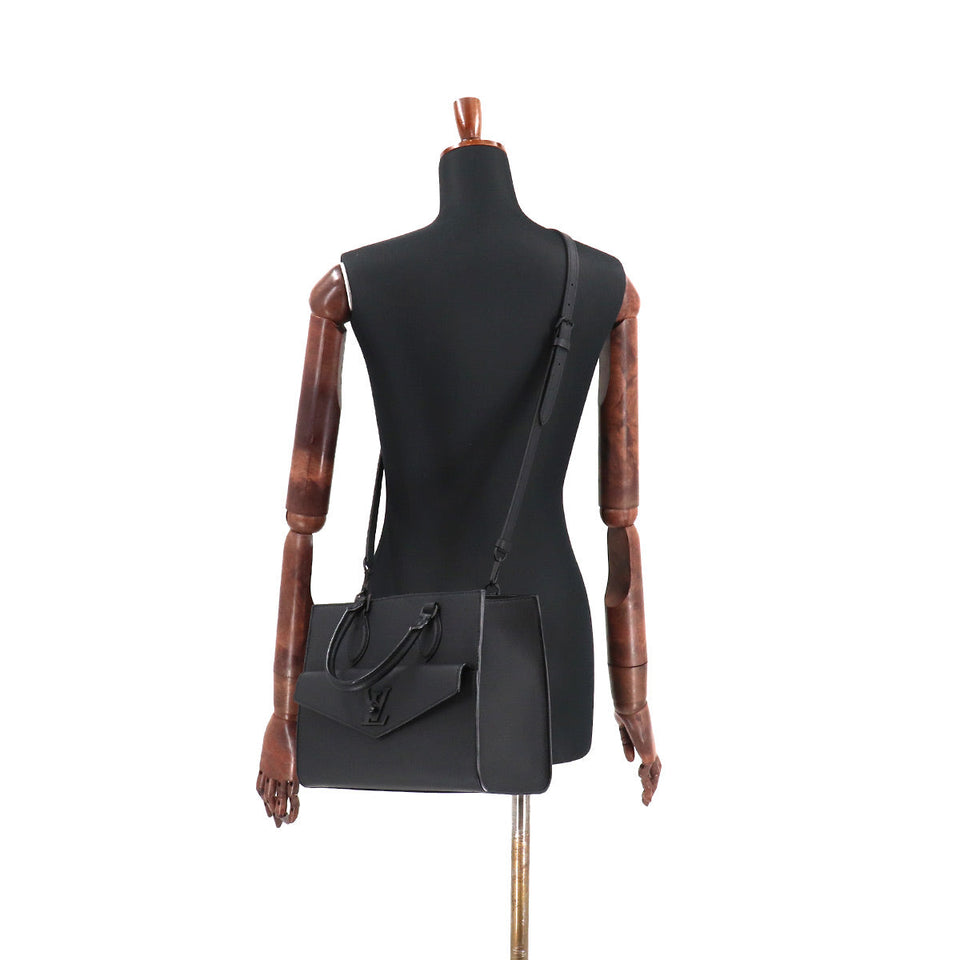 Louis Vuitton Lockme Tote PM 2 Way Shoulder Bag Leather Noir Black