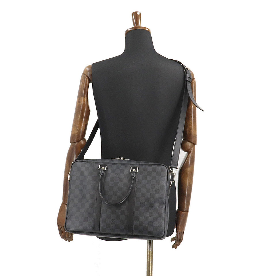 Louis Vuitton Damier Graphite PDV PM Shoulder Bag Black