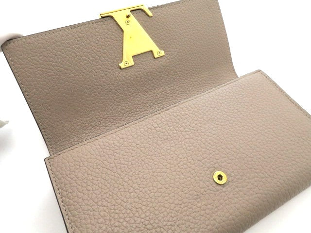 Louis Vuitton Long Wallet Portefeuille Capucines Taurillon Galle