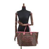 Louis Vuitton Monogram Ikat Flower Neverfull GM Tote Bag Rose Velour