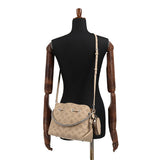 Louis Vuitton Mahina Bella Shoulder Bag Leather Galle Creme