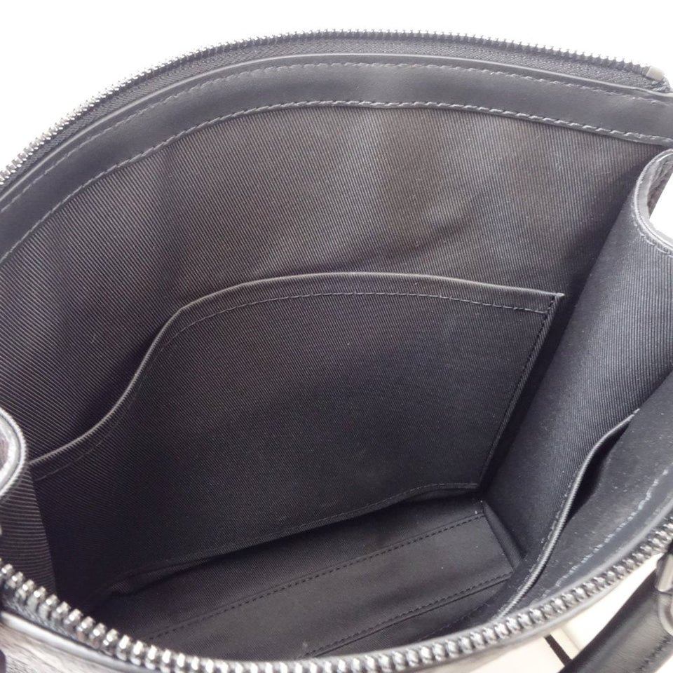 Louis Vuitton Sac Plat Shoulder Bag Monogram Noir Black