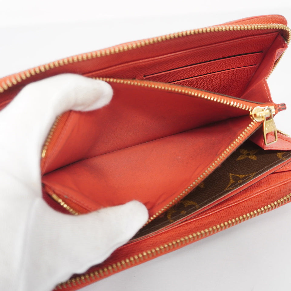 Louis Vuitton Long Wallet Monogram Zippy Wallet Retiro Red