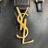 Saint Laurent- Cabas Leather Handbag Black