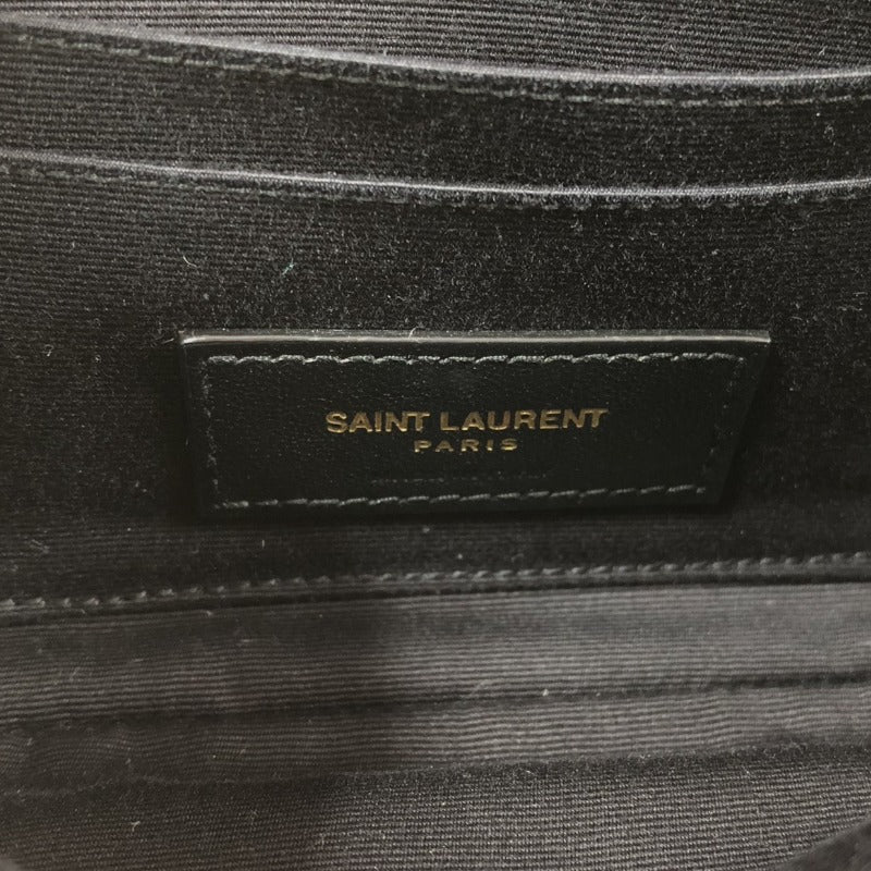Saint Laurent- Becky Chain Shoulder Bag Leather Black
