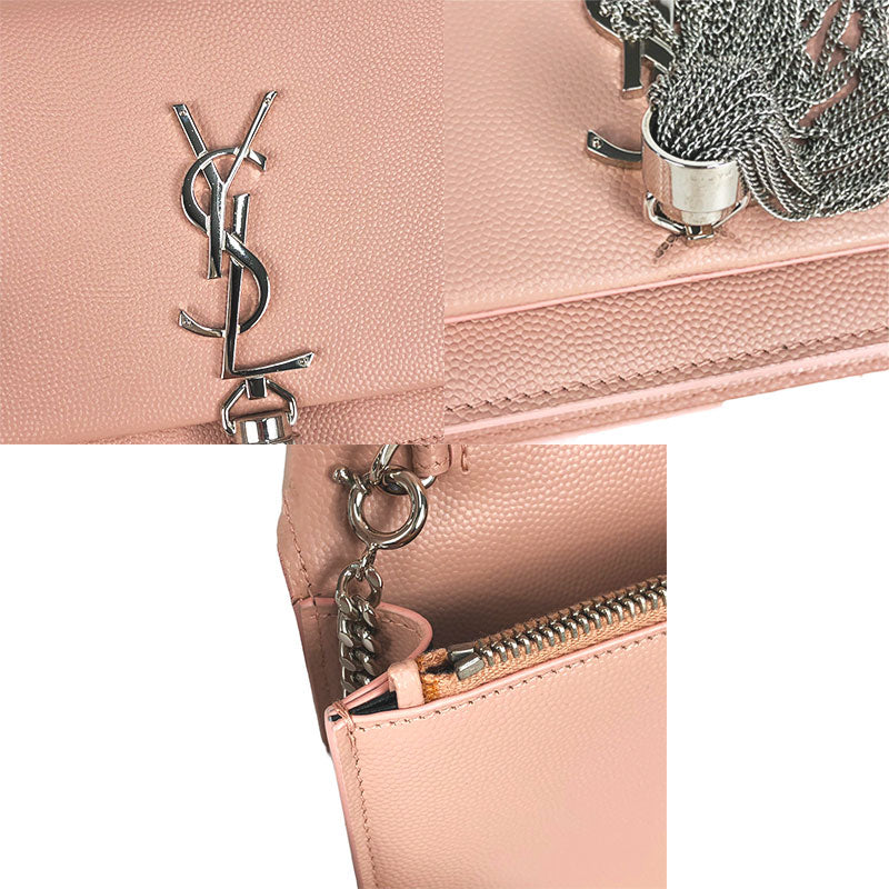 Saint Laurent- Kate Chain Pink Shoulder Bag