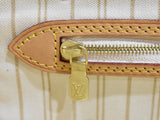 Louis Vuitton Neverfull PM Damier Azur Ivory Coated Canvas Handbag