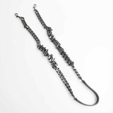 Saint Laurent- Leather College 2way Chain Shoulder Bag Gray
