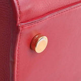 Saint Laurent- Leather Baby Cabas 2way Handbag Red