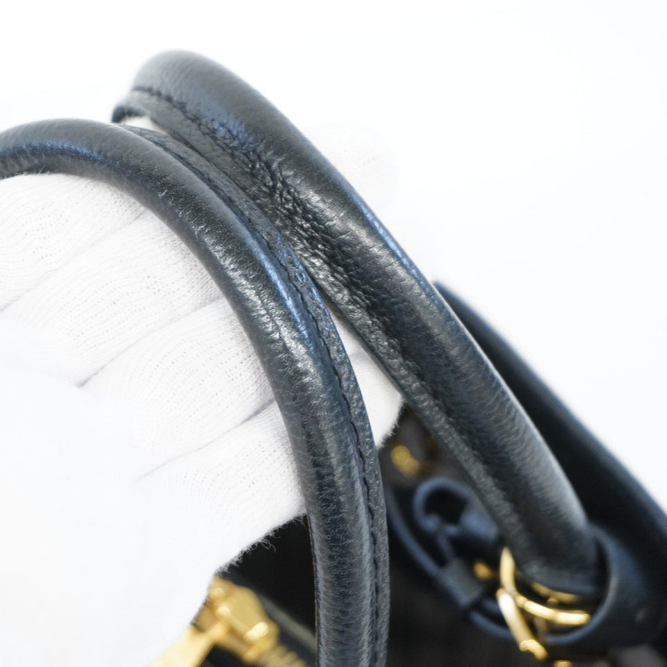 Louis Vuitton Handbag Monogram Emplant Montaigne BB Noir