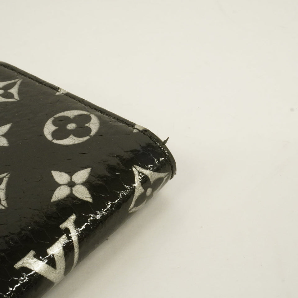 Louis Vuitton Long Wallet Monogram Python Zippy Wallet Noir
