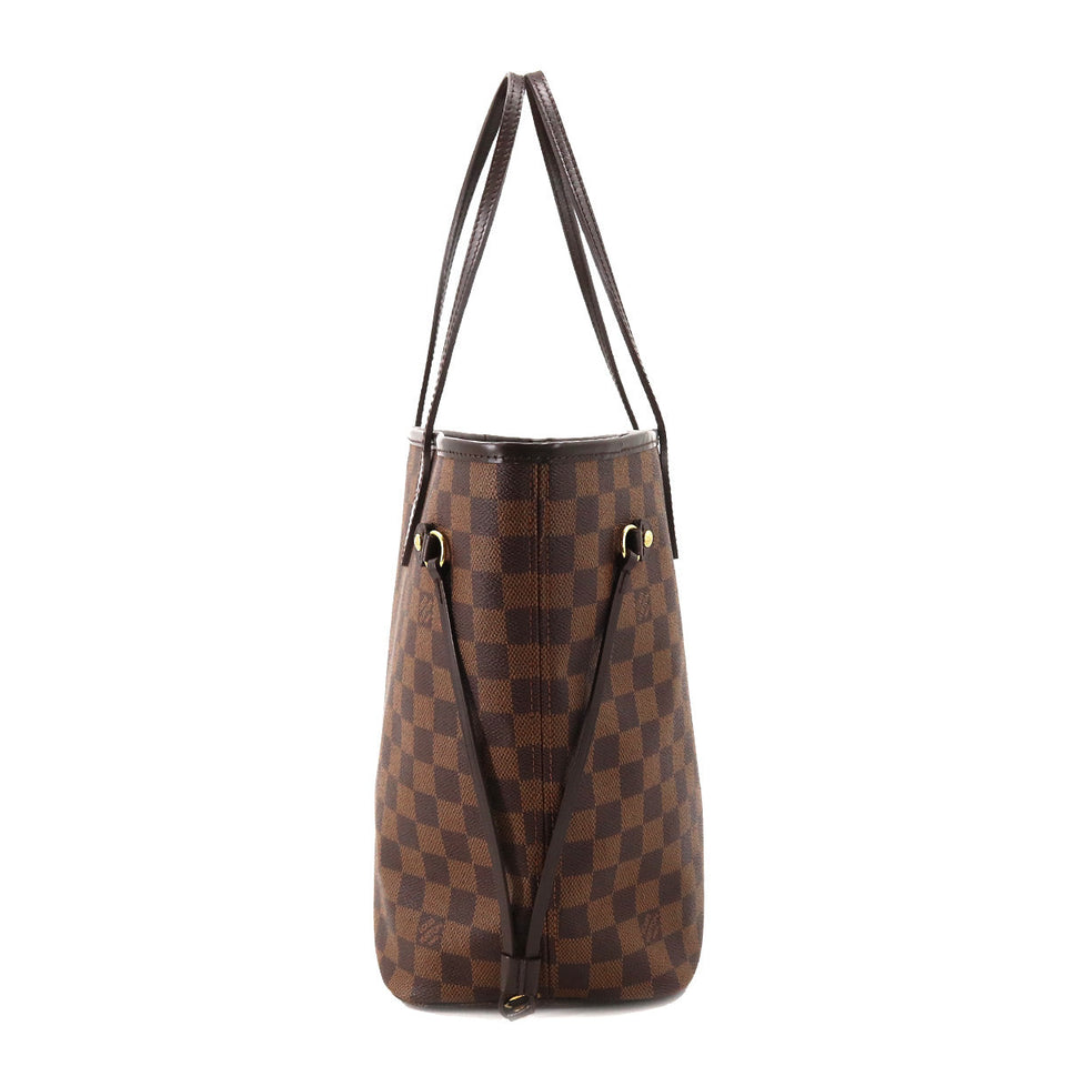 Louis Vuitton Damier Neverfull MM Tote Bag Ebene Cerise Brown