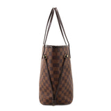 Louis Vuitton Damier Neverfull MM Tote Bag Ebene Cerise Brown