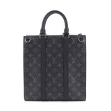 Louis Vuitton Monogram Eclipse Sac Plat Cross 2Way Tote Shoulder Bag Black